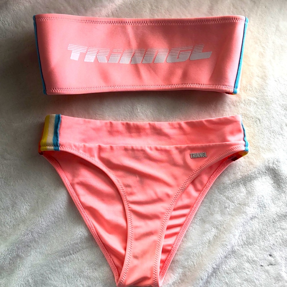 Triangl Bikini In Used Condition W/Neoprene Clutch